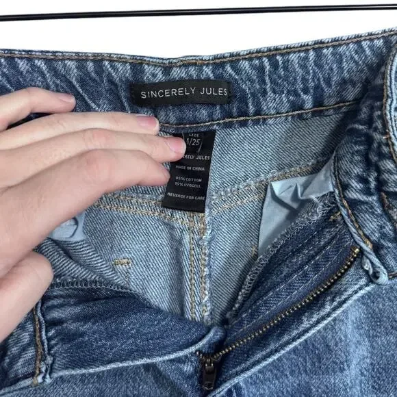 Sincerely Jules High-Waisted Wide Leg Jean - Size 1/25 - Picture 7 of 7